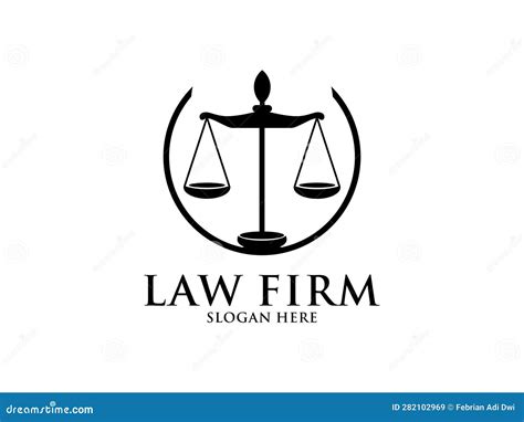 Law Firm Logo, Lawyer Logo with Creative Law Element Stock Vector ...