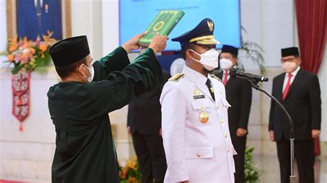 Dilantik Presiden Jokowi Jadi Gubernur Sulsel 2022 2023 Andi Sudirman