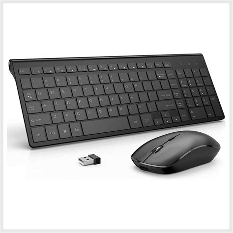 Wireless Keyboard And Mouse Combo Rechargeable G Ergonomic And Slim