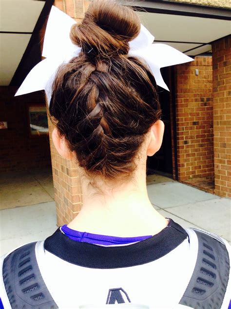 Pin By Lindsay Fish On Rachels Cheer Hair Cheer Hair Cheerleading