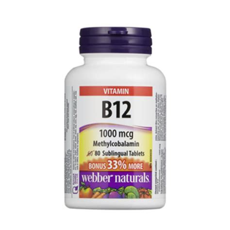 Webber Naturals Vitamin B12 1000 Mcg Tablete A80 Cvit Likarije