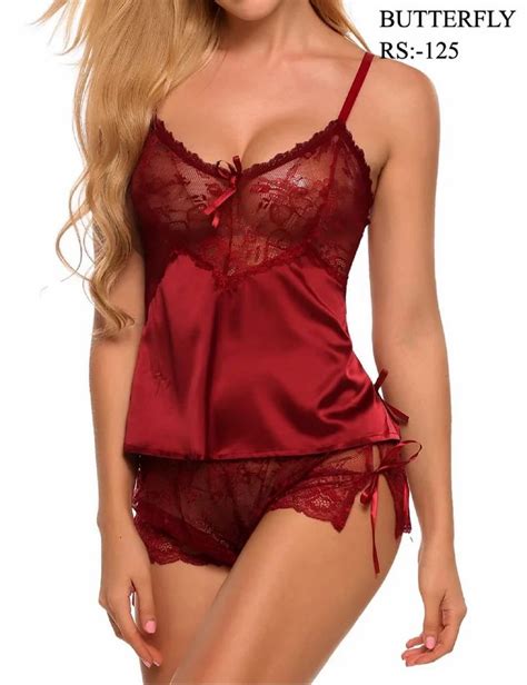 Butterfly Lace Satin Lingerie At Rs Piece Satin Lingerie Set In New Delhi Id