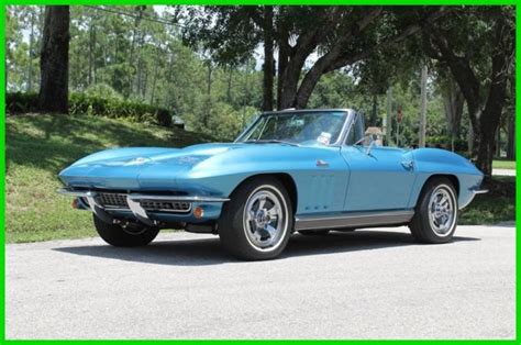 1966 66 Corvette Convertible Big Block 4 Speed C-2 C2 Vette Manual ...