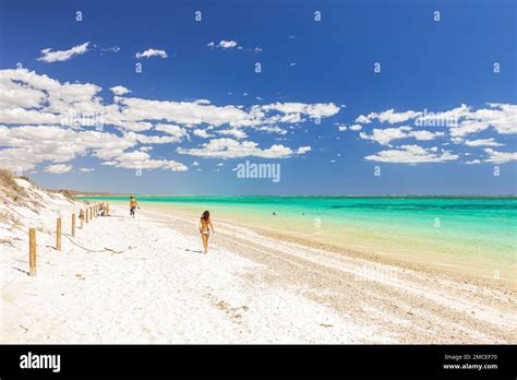 Turquoise Bay Beach In Cape Range National Park Of Coral Coast In