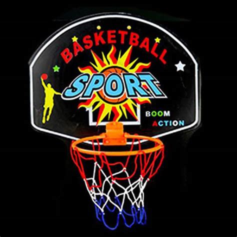 Mini Basketball Hoop Set with Ball and Pump，Over The Door Mount Shatterproof Backboard ...