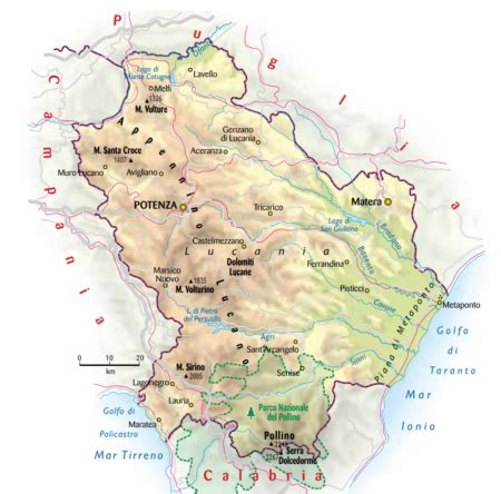 Mappa Della Basilicata