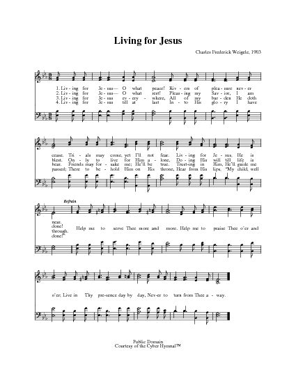 Living for Jesus, O What Peace | Hymnary.org