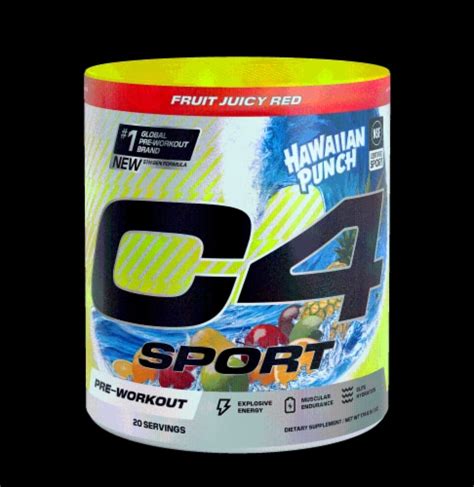 C4® Sport Hawaiian Punch Fruit Juicy Red Pre Workout Powder 8 9 Oz