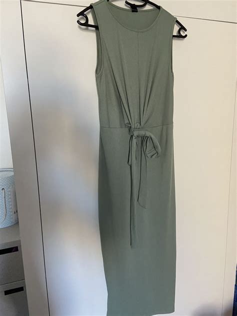 Sommerkleid Gr XS Khaki Figurbetont Mit Knoten Kaufen Auf Ricardo