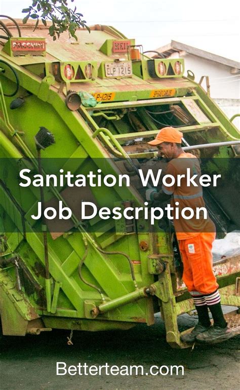 Sanitation Worker Job Description Artofit