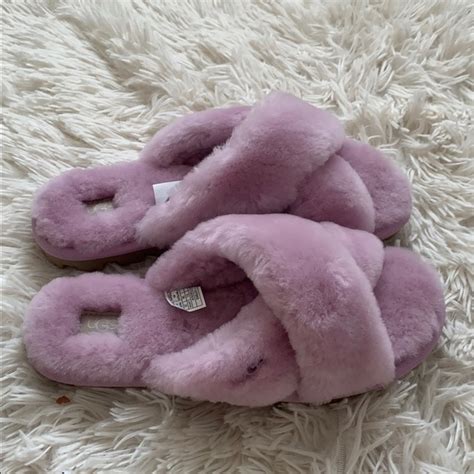 Ugg Shoes Ugg Fuzzette Genuine Shearling Slippers Poshmark