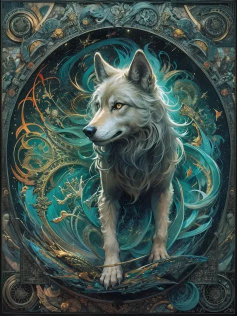 mythical wolf art - SeaArt Al - Free Al Art Generator