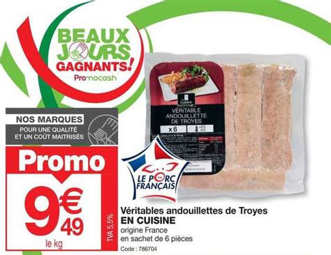 Promo V Ritable Andouillettes De Troyes En Cuisine Chez Promocash