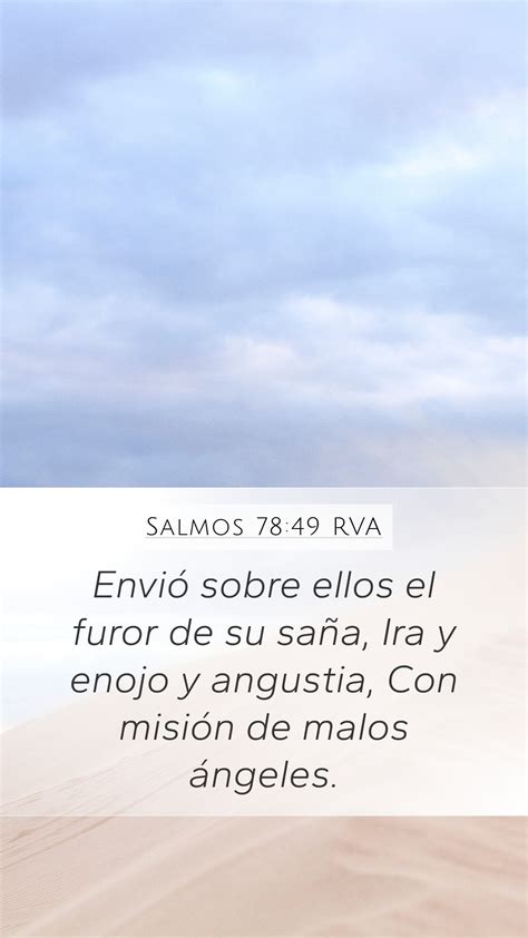 Salmos 78 49 RVA Mobile Phone Wallpaper Envió sobre ellos el furor de