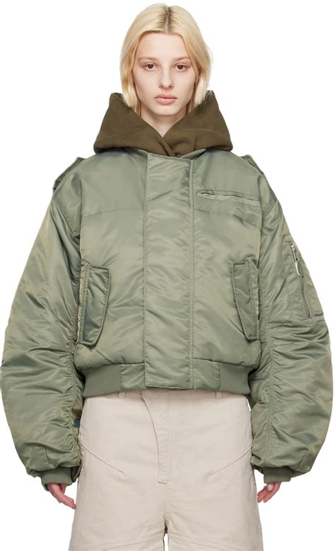 Ssense Canada Exclusive Khaki A 2 Bomber Jacket By Entire Studios On Sale