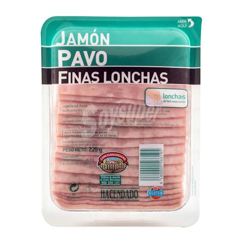 Hacendado Jam N De Pavo Finas Lonchas Paquete G