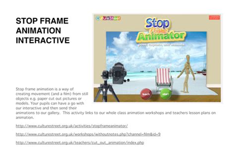 Stop frame animation interactive | Teaching Resources