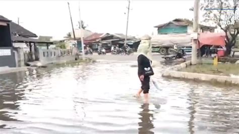 Banjir Rob Rendam Ratusan Rumah Di Belawan BMKG Keluarkan Peringatan Dini