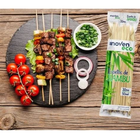 Palitos Espeto Bambu Para Churrasco Cm Unidades Shopee Brasil