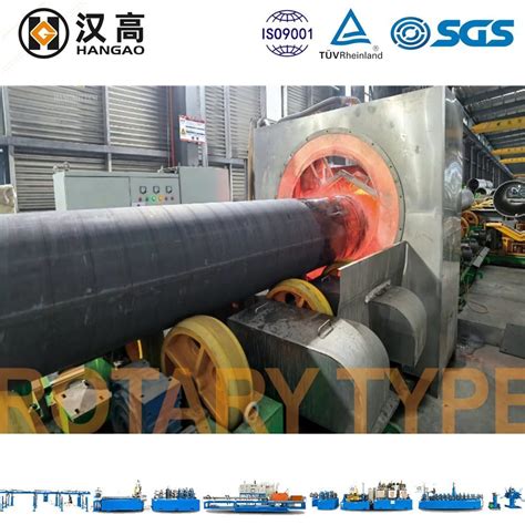 Large Austenite Steel Tube Induction Heating Treatment System Pipeline