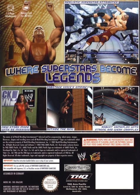 Wwe Wrestlemania Xix Gamecube Box Cover Art Mobygames