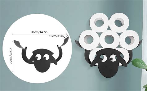 Trintion Sheep Toilet Roll Holder Black Toilet Roll Holder Wall