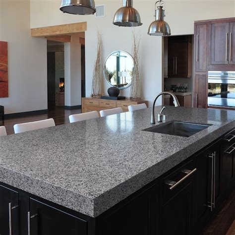 Sensa Caledonia Granite Gray Kitchen Countertop Sample 4 In X 4 In In