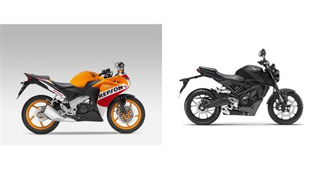 Motorrad Vergleich Honda Cbr R Vs Honda Cb R