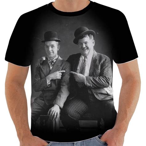 Camiseta Camisa Lc 3190 Laurel Hardy Gordo E Magro Comedia REF 04IJ