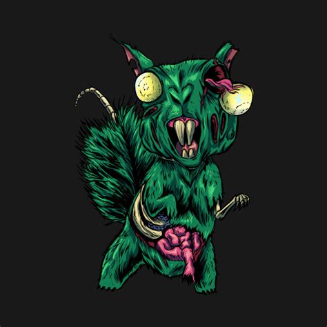 Zombie Squirrel - Zombie Squirrel - T-Shirt | TeePublic