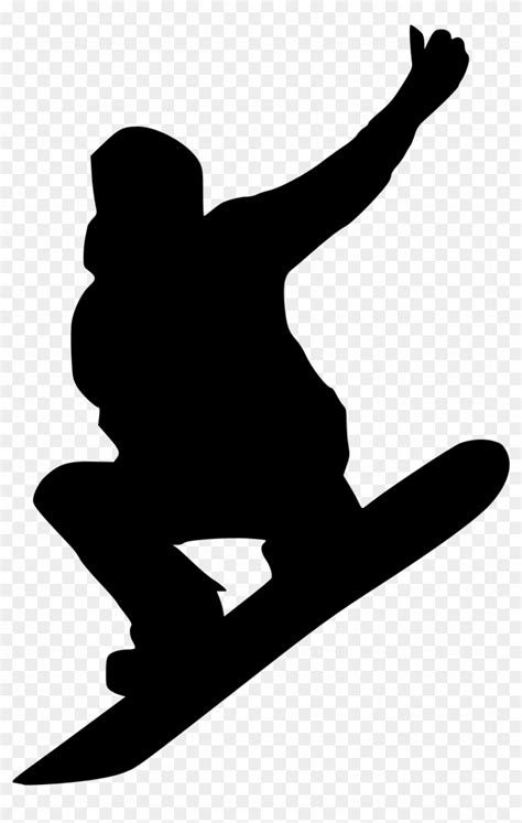 Snowboard Clipart Black And White