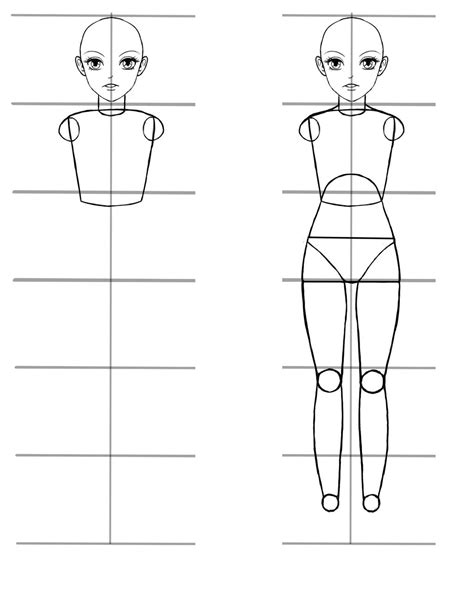 How I proportion girl anime body by mangastictuts on DeviantArt