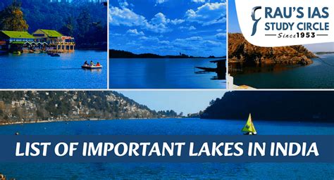 List of Important Lakes in India - You Must Know for UPSC - Rau's IAS