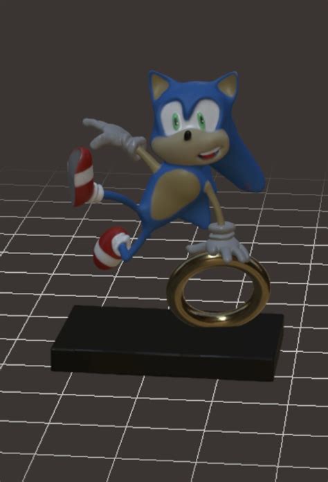 Stl File Sonic Jumping・3d Print Design To Download・cults