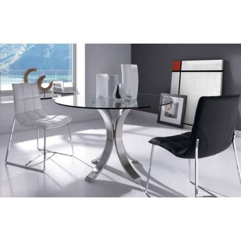 MESA DE COMEDOR REDONDA DE VIDRIO Stylo Home