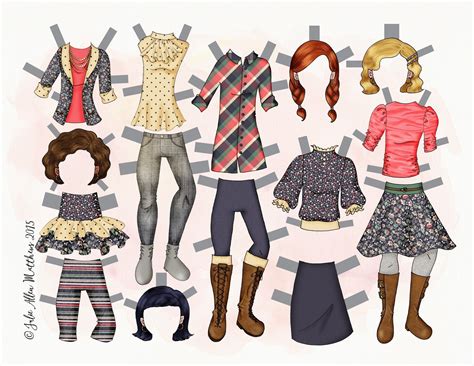 Paper Dolls By Julie Allen Matthews A New Mix And Match Wardrobe For