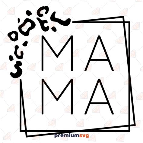 Mama Leopard Circle Svg Design Cut File Premiumsvg