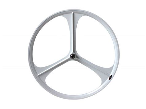 Teny Rim Tri Spoke Fixie Bike Rear Wheel White