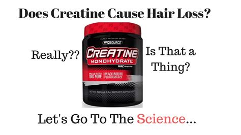 Does Creatine Cause Hair Loss Or Balding Youtube