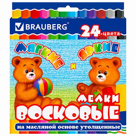 BRAUBERG Восковые мелки купить по цене 429₽ в ЛЭТУАЛЬ