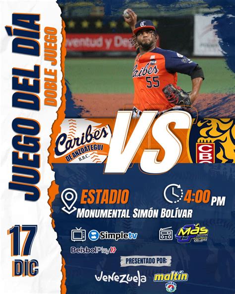 Leones Del Caracas Vs Caribes De Anzo Tegui En Vivo Lvbp