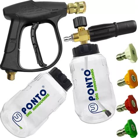 Pistola Snow Foam 2gf Bicos Coloridos Eng Rápido Lavor Power