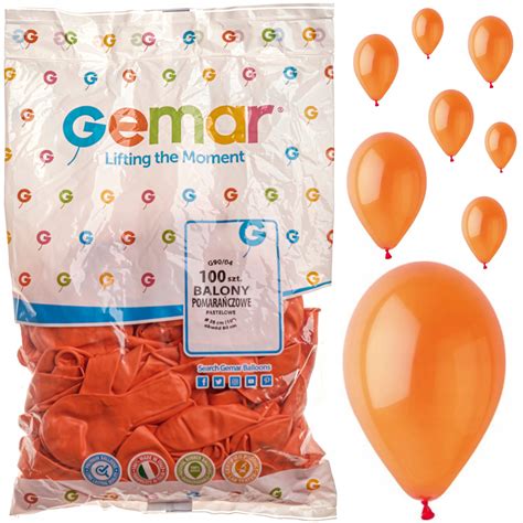 Balony Urodziny Pastelowe Balon Orange Party X Allegro Pl