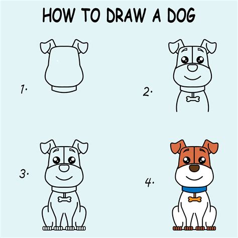 How To Draw A Dog Step By Step For Beginners