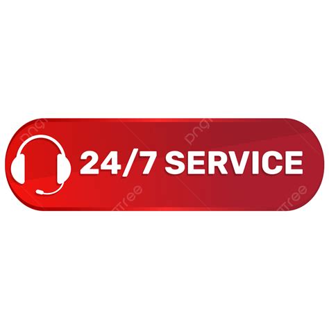 Diseño De Etiqueta De Servicio 24 Horas Vector PNG 24 7 Logotipo De