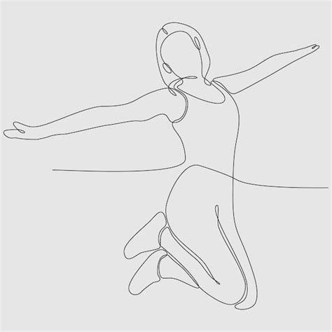 Premium Vector Continuous Line Drawing Of Happy Smiling Woman