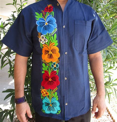 Guayabera Shirt For Men Mexican Shirt For Men Mexican Etsy