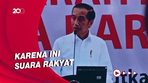 Jokowi Bolehkan 5 Nama Usulan Capres Hasil Musra Diumumkan