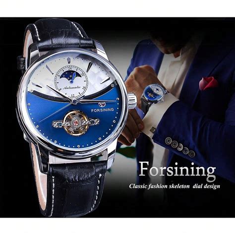 FORSINING Reloj automático de fase lunar Forsining Royal para hombres