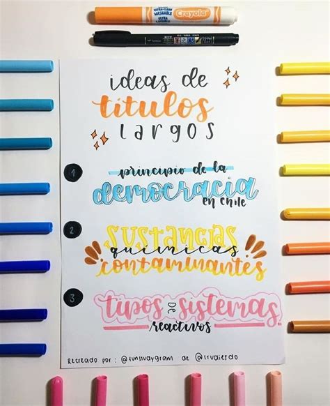 Studygram Vandy Studygram Titulos Bonitos Largos Lettering 7A5